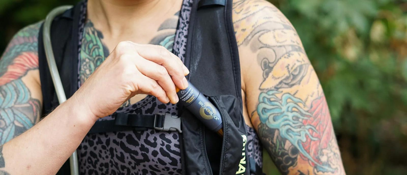 Powder sunscreen for tattoos