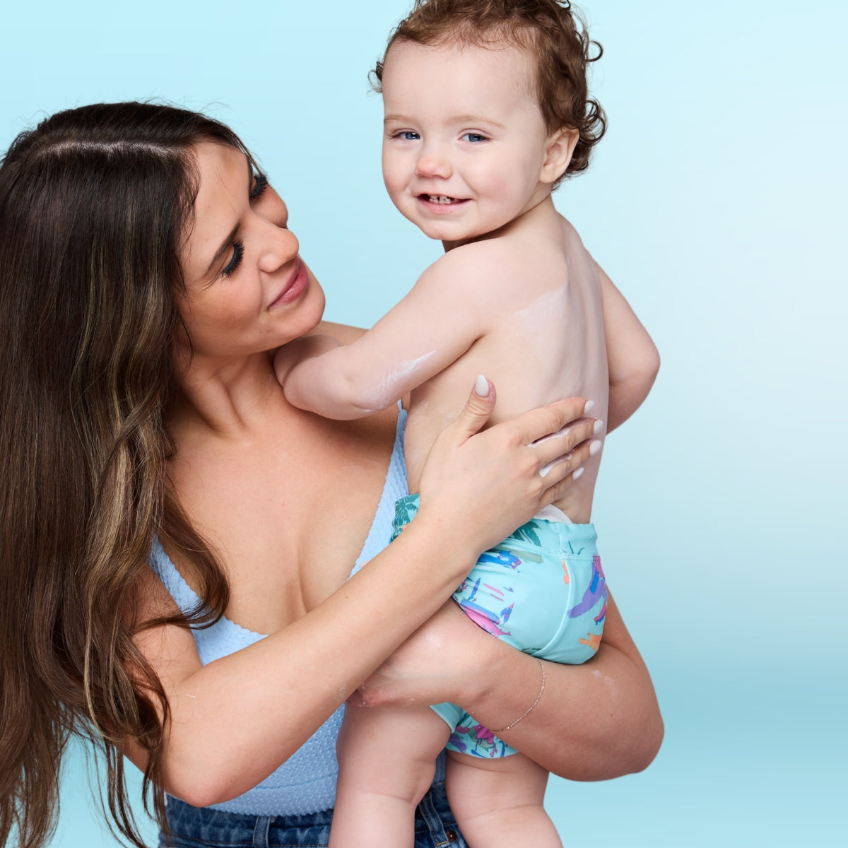 BOB KIDS SPF 50 Spray On Lotion Sunscreen - Mom and Child