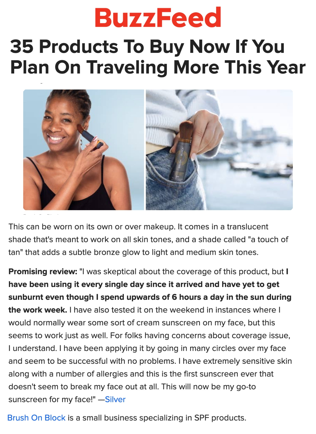 BuzzFeed - 35 Products To Buy Now If you Plan On Traveling