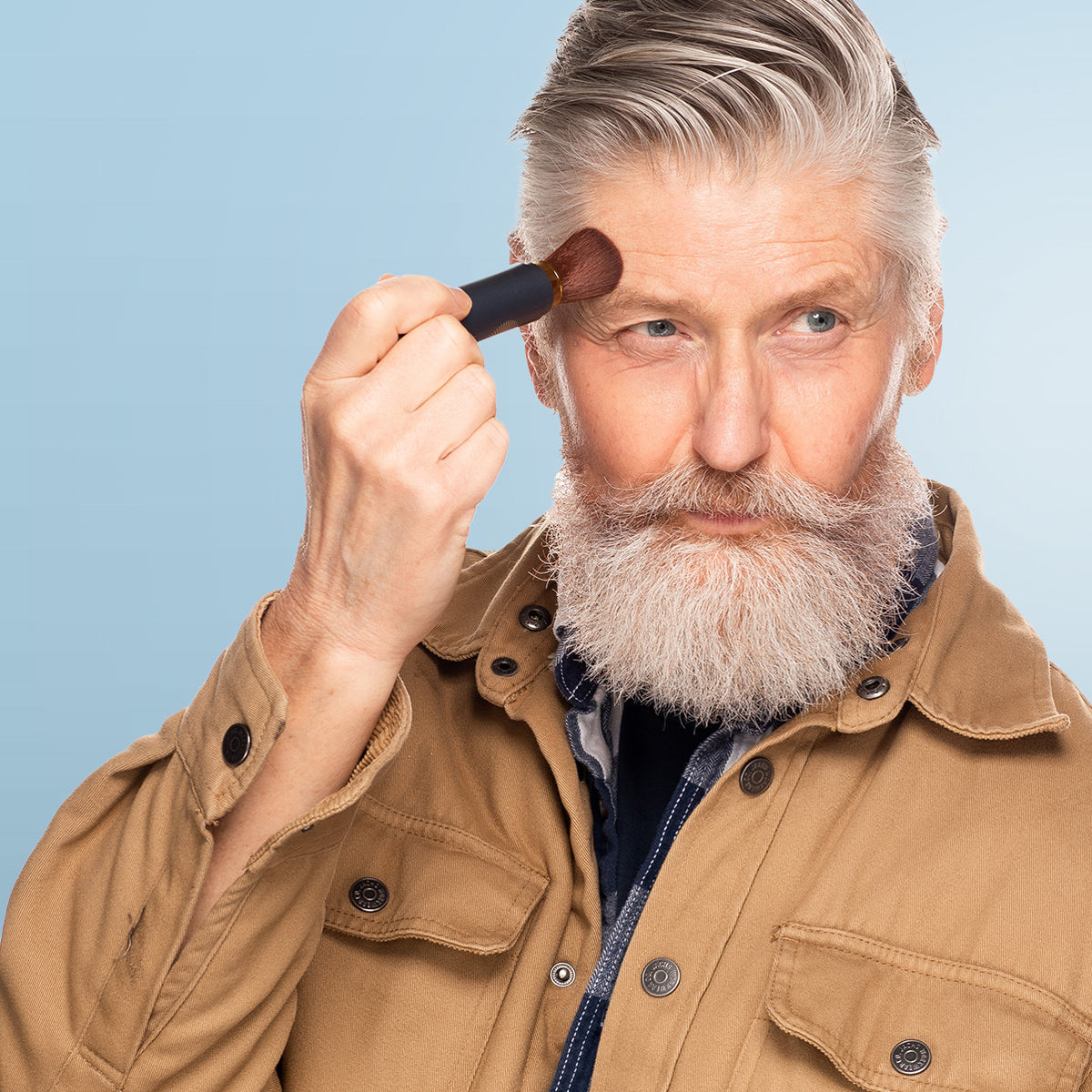 Brush On Block SPF 30 Translucent Mineral Powder Sunscreen product details mineral sunscreen brush applicator