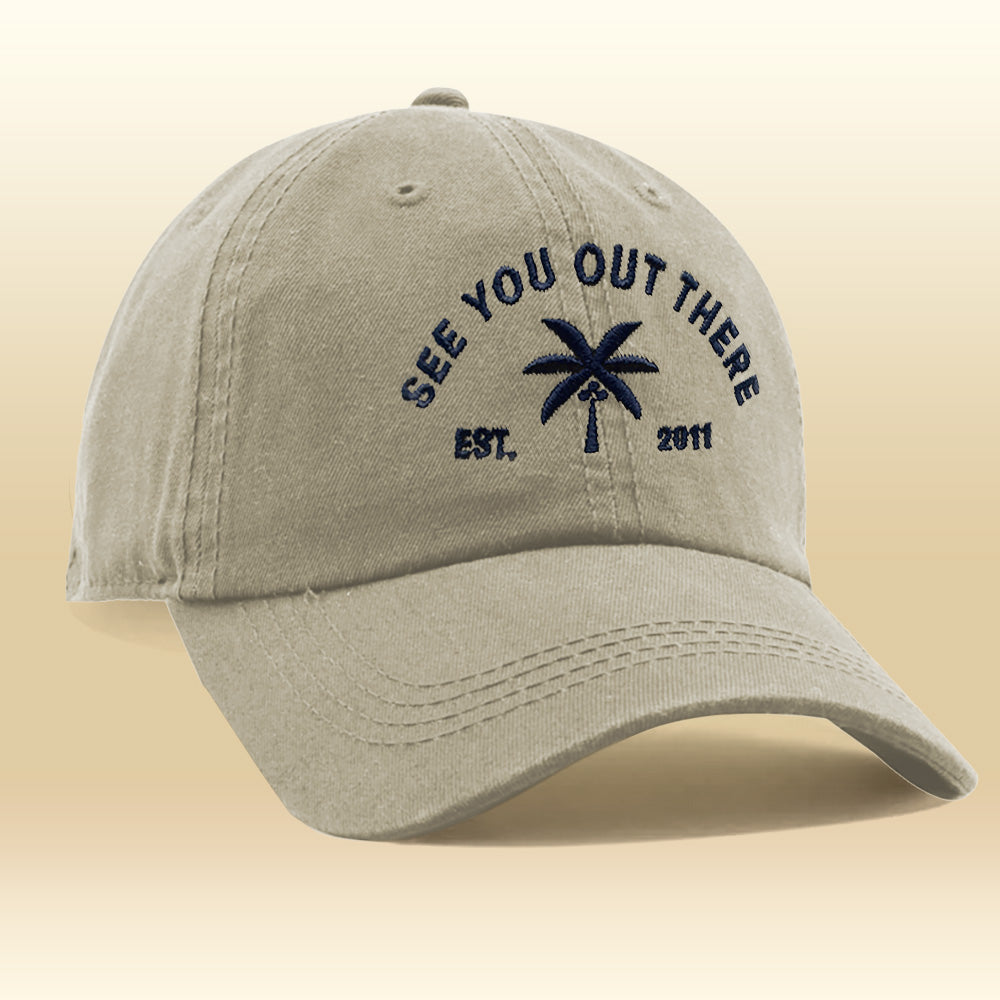 See You Out There Hat product details mineral sunscreen brush applicator
