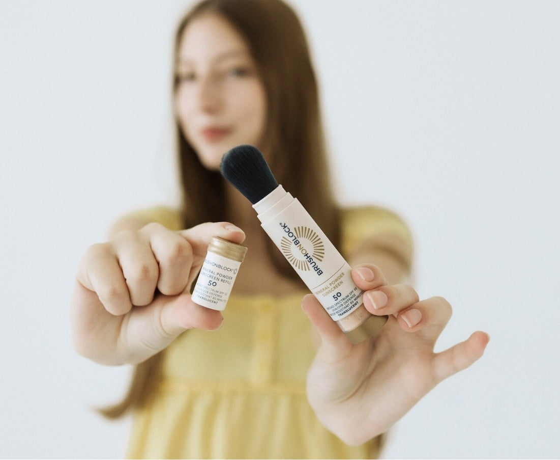 Brush On Block SPF 50 Brush + Refill Set