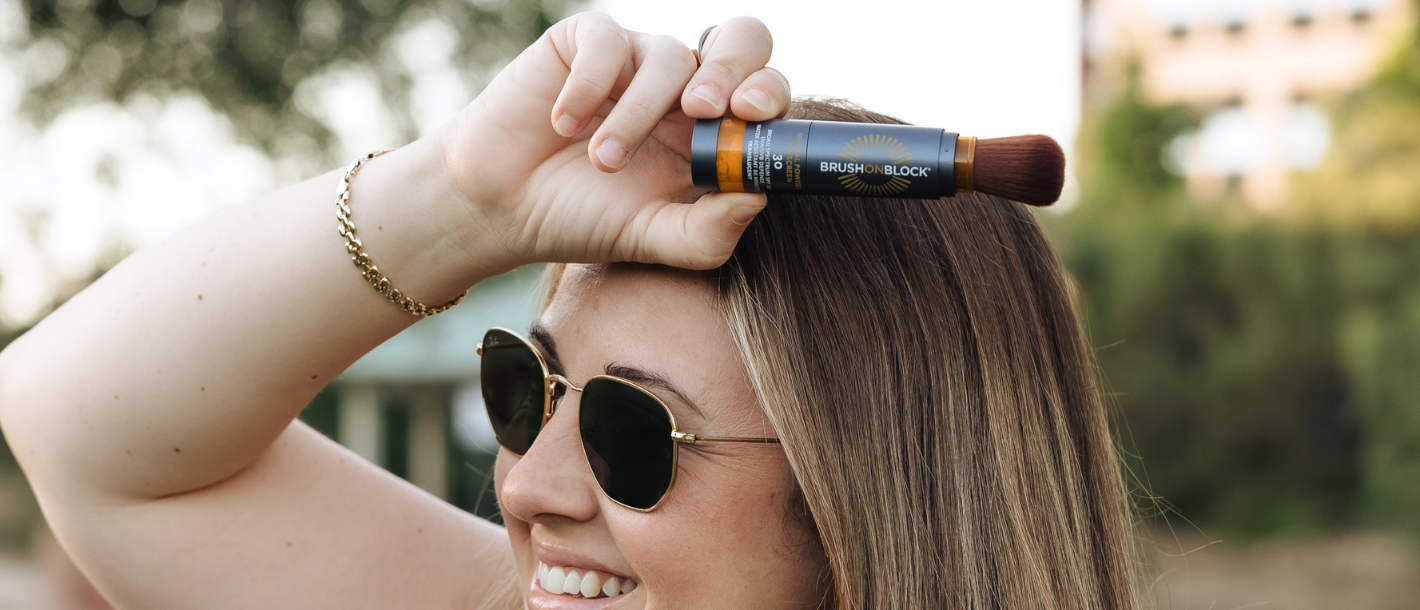 Women’s Health - Brush on Block’s Powder Sunscreen Makes Reapplying SPF Easy—and Works on My Scalp, Too