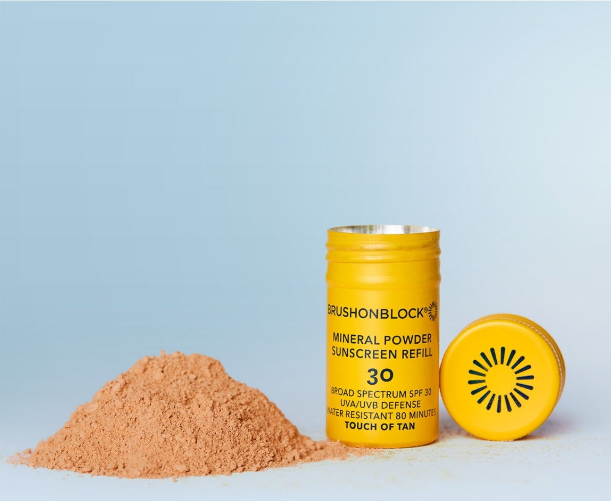 Brush On Block Touch of Tan mineral powder formula