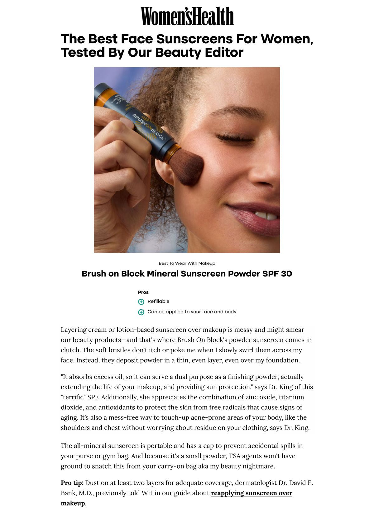 Women’s World - The Best Face Sunscreens For Women, Tested By Our Beauty Editor