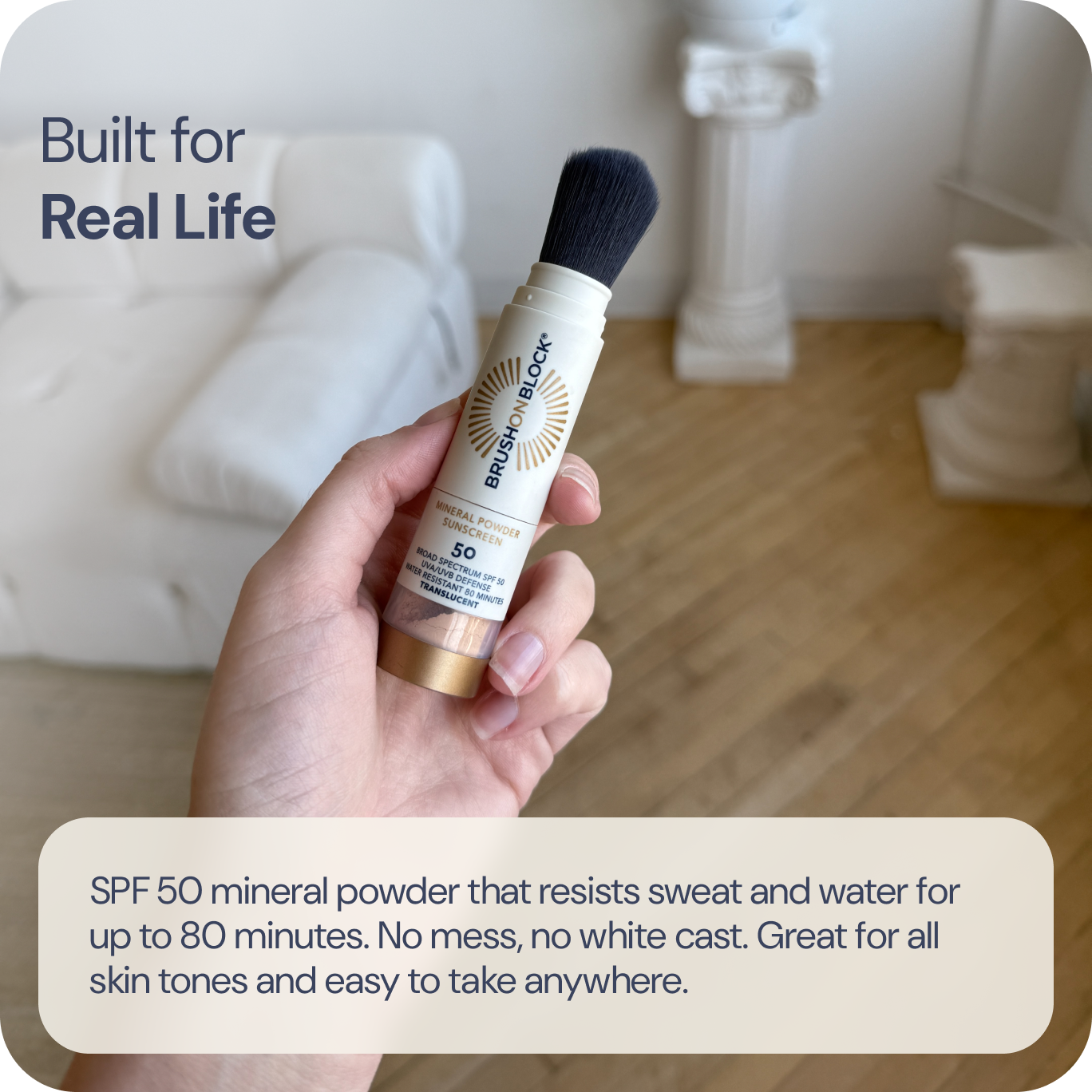 Brush On Block SPF 50 Brush + Refill Set